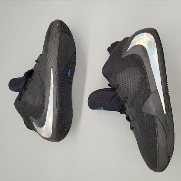 Nike Zoom Greek Freak 1 Black Iridescent Basketball Shoes Size 6.5 Youth - Picture 5 of 8